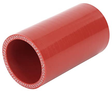 A ABSOPRO Auto Dritto Tubo Flessibile Accoppiatore Intercooler Tubo 50mm ID Rosso Silicone