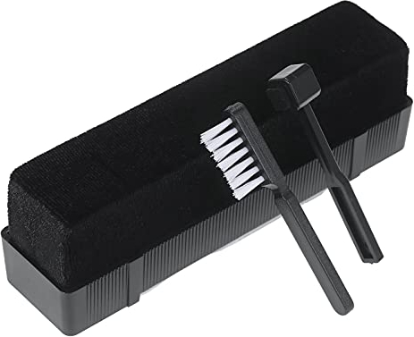 Karlak 3-in-1-Reinigungsset für Schallplattenspieler mit Samtbürste Kohlefaser-Stiftbürste Universal-Reinigungsbürste für Phonograph Turntable DVD V Disk