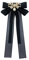 Damen Brosche Schleife Knoten Perle Retro Elegante Pin Einfarbig Schleifenbrosche 1Pcs Retro Bowtie Brosche Strass Schleife Brosche für Hochzeit Party Accessoires Brosche