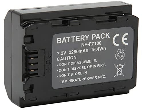 NP FZ100 2280mAh Rechargeable Lithium Ion Battery Replacement for Sony A7M4 A7M3 A7C A7R3 A7S3 A7R4 R5 A6600 A9M2 A7RM3