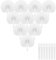 50Pcs Folding Paper Fans, White Handheld Fan, Hand Fan, Decorations Fans for Wall Decoration, Party, Wedding Favours