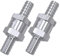 Treki 2PCS Clapet Anti-retour de Carburant 10mm Clapet Anti-Retour Gasoil Clapet Anti Retour Unidirectionnel Valve à Carburant en Alliage d'aluminium pour Essence Diesel Voiture Bateau Moto