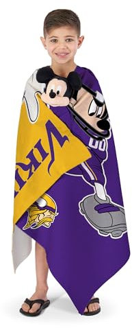 Northwest NFL Kansas City Chiefs Disney Character Hugger Kissen und Strandtuch-Set, 68,6 x 137,2 cm, Splash