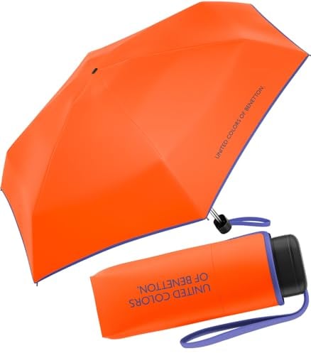 Benetton Taschenschirm Ultra Mini Flat HW 2023 - red orange