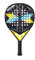 HARLEM PADEL Corex 18K Pala de pádel, Adultos Unisex, Negro/Amarillo/Azul/Gris, Talla Única