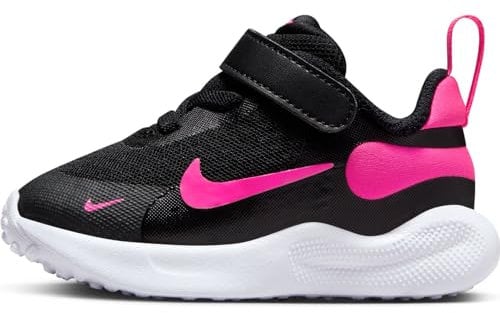 Nike Young Athletes Shoe Revolution 7 (TDV), Black/Hyper Pink-White, FB7691-002, 17 EU (2C US)