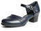 DREAM PAIRS Women's Dress Shoes Mary Janes Comfortable Low Block Heels Pumps Round Closed Toe Chunky Ankle Strap Shoes for Work Flight,Size 5,Navy,SDPU2412W