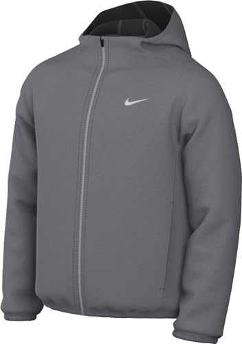 Nike Hip Length Hooded Jacket M Nk Df Form Hd Jkt, Smoke Grey/Reflective Silv, FB7482-084, M