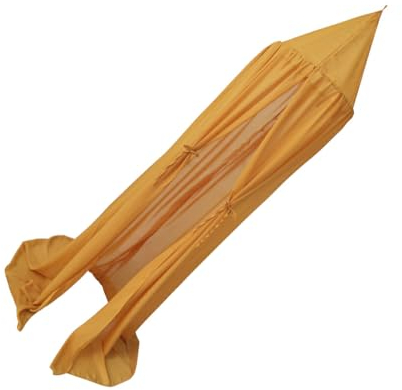osiuujkw Feine Verarbeitung, zuverlässiges und atmungsaktives Betthimmel für bequemen Schlaf, einfach zu installierende Chiffon Chiffon Moskitonetze, Gelb