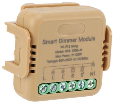 Haofy Dimmer Switch Module with Remote Control, Voice Control, Timer Light Switch Relay for Tuya AC 90 to 250V