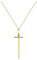 BELUCKIN Punk Sword Cross Pendant Necklace Retro Gothic Long Dagger Knife Necklace Hip Hop Jewlry for Men Women, Zinc, No Gemstone