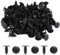 YOCDNOV 50 Pezzi Clip per Rivetti in Plastica - Clip per Rivetti in Plastica Rifiniture per Carrozzeria Fermo per Rivetti Fissaggio per Paraurti per Auto (Nero)
