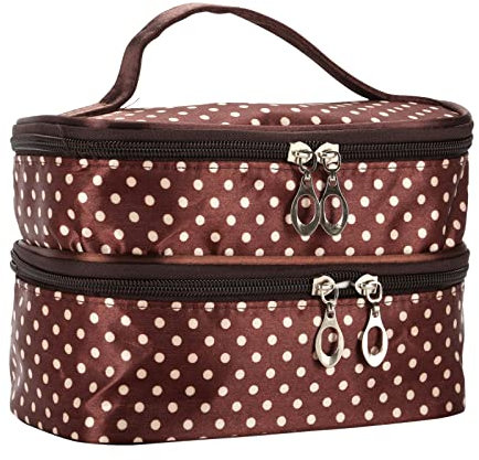 CCOOfhhc Frauen Große Kosmetik Make-up Tasche Fall Reise Doppelt Kulturbeutel Waschbeutel Rose Rot Aigner Taschen Damen Groß (C, One Size)