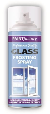 RAPIDE PF Glass Frosting Spray 250ML - Direct-to-Glass Frosting Spray Paint | Translucent Frosted Effect for Privacy & Decoration | Paint Factory Spray Paint | Ideal for Windows, Doors & More