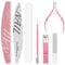 Maniküre Set Frauen Nagel Kit für Frauen Nagelfeilen Kit Maniküre Werkzeuge Nagelpflege Kit mit Nagelhautzange Nagelhautschieber Nagelknippern Nagelhaut Trimmer Glas Nagelfeile für Nägel Nagelhaut Set