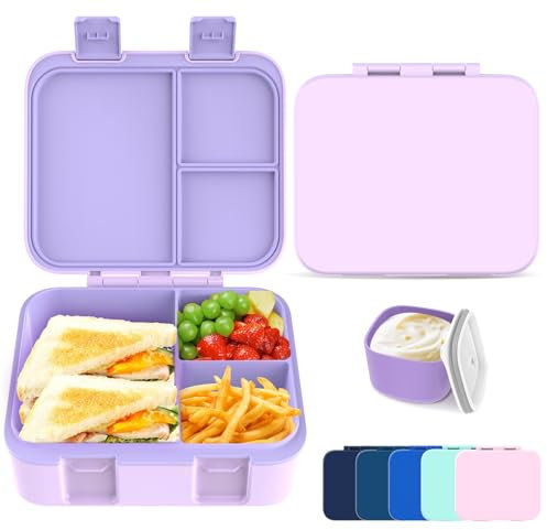hombrima Lunch Boxes, Bento Lunchbox Food Storage Container with Multi-Compartments for Boys Girls Children Adult Work School Picnic Outdoor