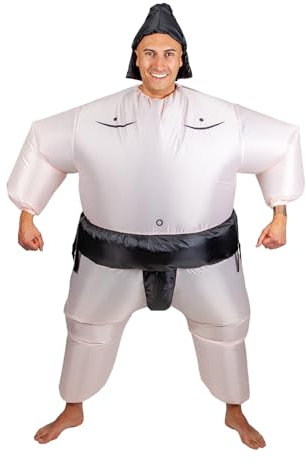 Begoon Aufblasbares Sumo-Maskottchen – aufblasbares Sumo-Kostüm – Erwachsenengröße
