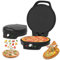 Indoor Pizza Oven, 2000W Portable Pizza Oven, 32cm Large Diameter, Indoor Pancake Maker with Non Stick Surface, Dual Heating Elements, for Making Pizzas, Arabic Bread, Quesadillas, for Home Kitchen