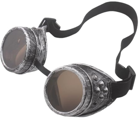 usefulbeauty Brille Steampunk - Steampunk Sonnenbrillen - Vintage Goggles Brille - Motorradbrille Cosplay Brille | Für Party, Accessoire Für Festival & Faschingskostüm