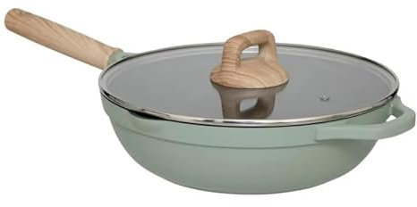 Paris Prix FIVE Simply Smart - Sauteuse en Fonte d'Aluminium Horizon 28cm Vert