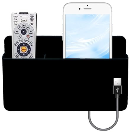 Amusingtao 3 Slot Remote Control Holder, Wall TV Remote Holder, Self Adhesive Marker Holders, Wall Pen Holder Storage for Bedroom, Kitchen, and Office