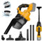Schnurloser Staubsauger für Dewalt 20V Akku, 5 in 1 Handstaubsauger mit 600W starkem Motor, 70DB geräuscharm, tragbarer Handstaubsauger mit HEPA Filterung für Boden, Teppich, Auto (ohne Akku)