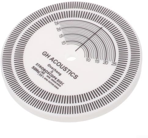 Hasaller Rekorddrehzahl Kalibrierscheiben Plattenspieler Stroboskop Disk S-peed Test Kalibrierwerkzeug Vinyl Record Speed Measurement Disk für LP Vinyl Records Player Phonograph Rotation S-peed