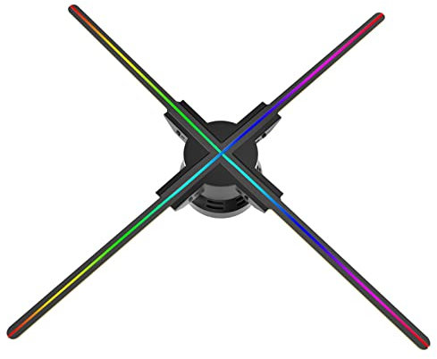 Ventilatore olografico 3D, 23,62 3D Hologram Fan Video Advertising Projector Lampada for imaging olografico Supporto Immagini e video