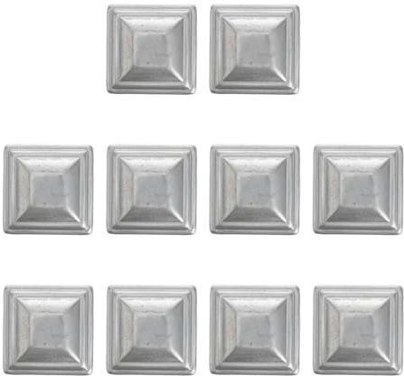 HFGDRH Gartenzaun Pfostenabdeckung,Pfostenkappe 9x9 10 Stück Hochwertige quadratische Pfostenkappe aus Eisen for verzinkte Zaunpfosten. Einfache Installation. Langlebiges Design