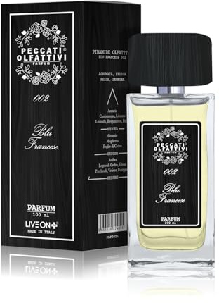 Peccati Olfattivi N.02 Perfume Hombre Equivalente Blue - Dupe Perfume Masculino Persistente con 30% de Esencia Pura, Fragancia Similar al Original con Larga Duración y Resistente 100 ml Parfum