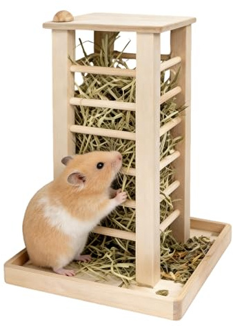 HolzZ HeuraufeZ Kaninchen,Heuraufe Meerschweinchen,Heuraufe Aus Holz,Futternapf Aus Holz Für Kaninchen,Heuraufe Für Kleine Haustiere Für Meerschweinche,Hase,Chinchilla,Hamster