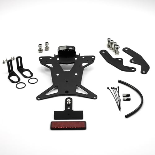 MG Biketec Kurzes Heck - Kennzeichenträger - Kennzeichenhalter geeignet für Yamaha R9 ab 2025 (172x167mm)