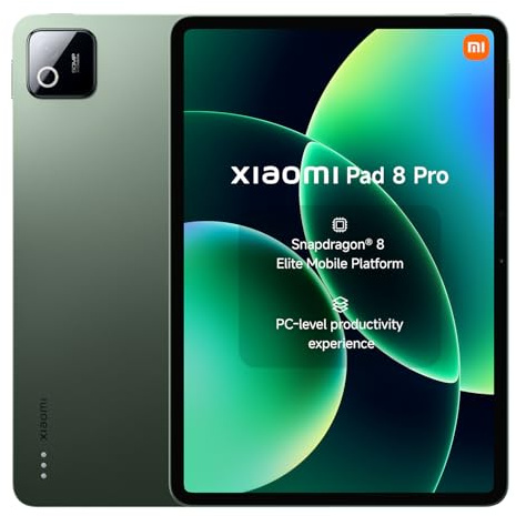 XIAOMI Pad 8 Pro, Tablet 12+512 GB, Verde Pino, Snapdragon® 8 Elite