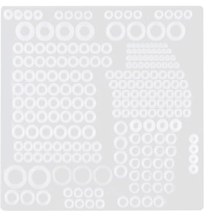 Assortiment de joints en silicone de qualité alimentaire - Anneaux plats d'étanchéité pour joint de robinet de plomberie - Rondelles de plomberie durables