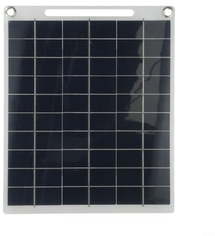 Placa de carga solar de 30 W, salida dual USB de 5 V para teléfonos, ligera y flexible para uso en viajes