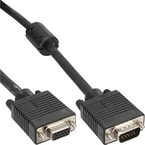 InLine 17745B S-VGA Verlängerung, 15pol HD Stecker / Buchse, schwarz, 5m