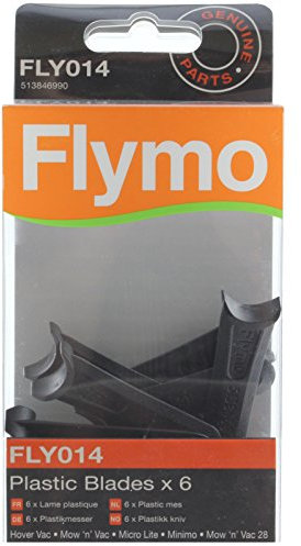 Flymo Genuine Minimo Lawnmower Blade Plastic Cutter (Pack of 6, FLY014)