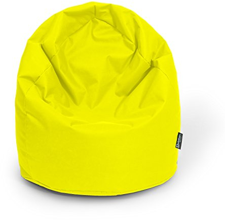 BuBiBag Sitzsack Birne Größe XL Füllmenge ca. 300L Indoor und Outdoor (gelb)