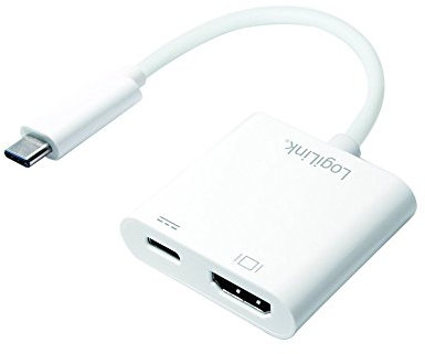 LogiLink UA0257 USB-C auf HDMI Ladeadapter weiß