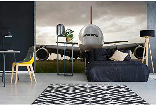 Vlies Fototapete AIRBUS 375 x 250 cm | Vliestapete - Wandtapete inklusive Kleister | PREMIUM VLIES QUALITÄT