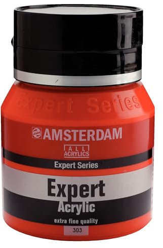 Amsterdam Expert Series Acrylic Paint 400 ml Jar - Rouge de Cadmium clair 303 - Heavy Body Professional Grade