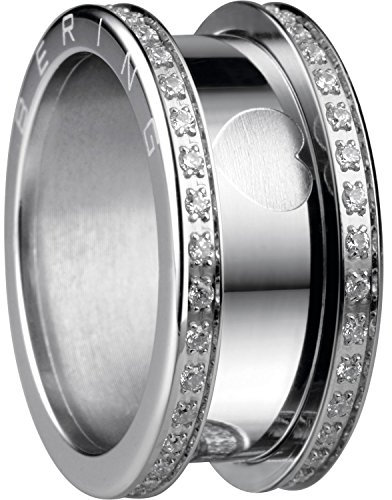 Bering Damen-Ring arctic symphony Außenring Heart Edelstahl Zirkonia weiß Gr. 54 (17.2) - 523-17-74