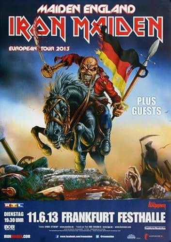 Iron Maiden - Maiden England, Frankfurt 2013 » Konzertplakat/Premium Poster | Live Konzert Veranstaltung | DIN A1 «