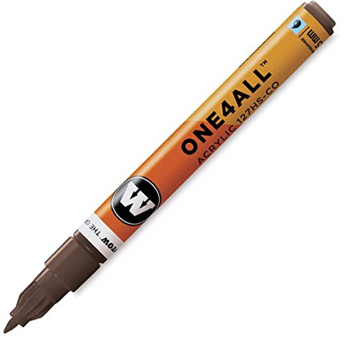Molotow ONE4ALL 127.410 Marqueur de peinture acrylique, 1,5 mm, noisette