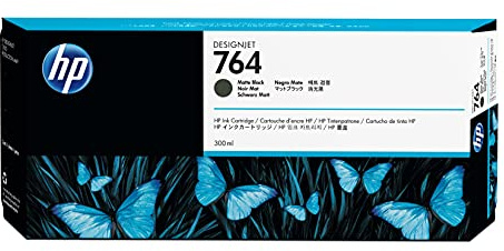 HP 764 Tintenpatrone Mattschwarz, 300 ml