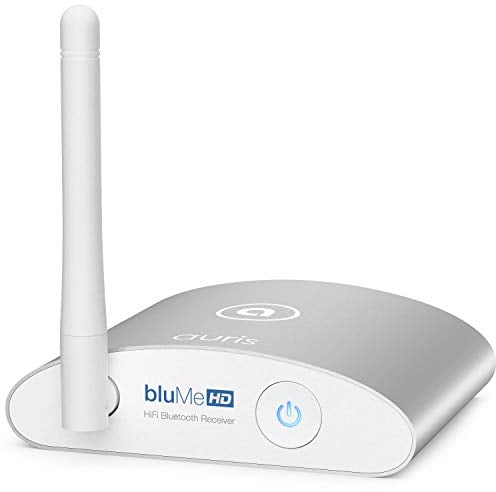 Auris Blume HD Musik 5.3 Bluetooth Receiver mit Großer Reichweite - HiFi Wireless Audio Aux Bluetooth Adapter mit Audiophilen DAC, LDAC und aptX HD für Streaming auf Stereoanlage – Adapter Aux
