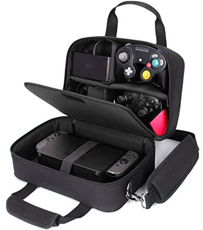 USA Gear Electronics Reiseorganisator Tech Bag Case - Kundenspezifische Ablagefächer, verstellbarer Schultergurt und gepolstertes Interieur - Kompatibel mit Tablets, Reiseprojektoren und mehr