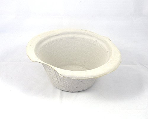 25 Disposable Cardboard General Purpose Pulp Dish Vomit Bowls Hospital Style with Graduation Marks 1L