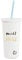 kate spade new york Bridal Insulated Tumbler with Reusable Straw, 20 Ounces, Miss to Mrs. (White)