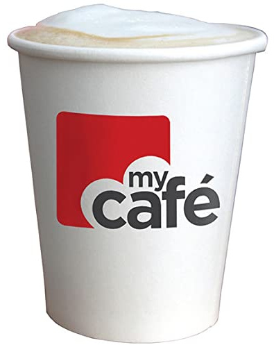 Mycafe 12Oz Single Wall Hot Cups (Pack of 50) HVSWPA12V